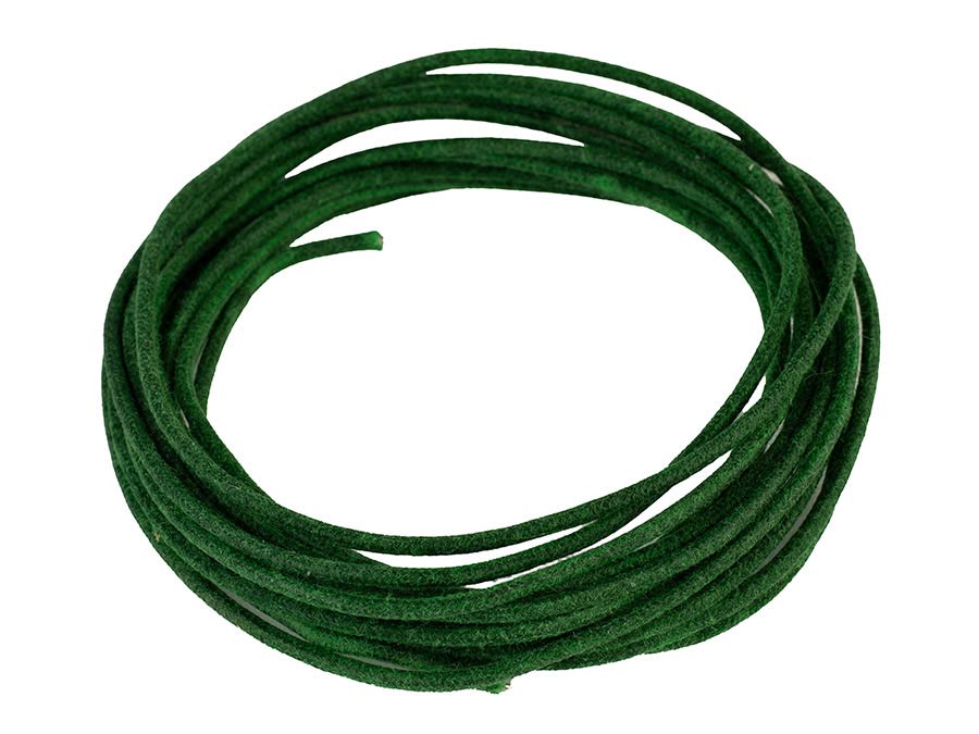 Boston PBW10/GR USA made (Gavitt) waxed cotton braided push back wire, green, 10 feet