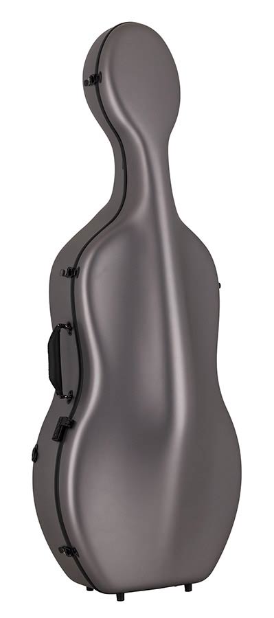 Leonardo CC-1044-TI cello case 4/4 full carbon, matt finish titanium grey, 2,8kg