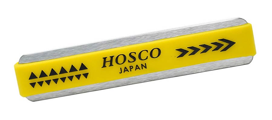 Hosco Japan H-FF2HC compact fret crown file for stainless steel frets, medium (R:2mm), coarse and fine sides