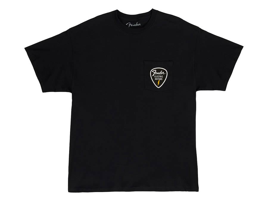 Fender 9192601806 pick patch pocket t-shirt, black, XXL