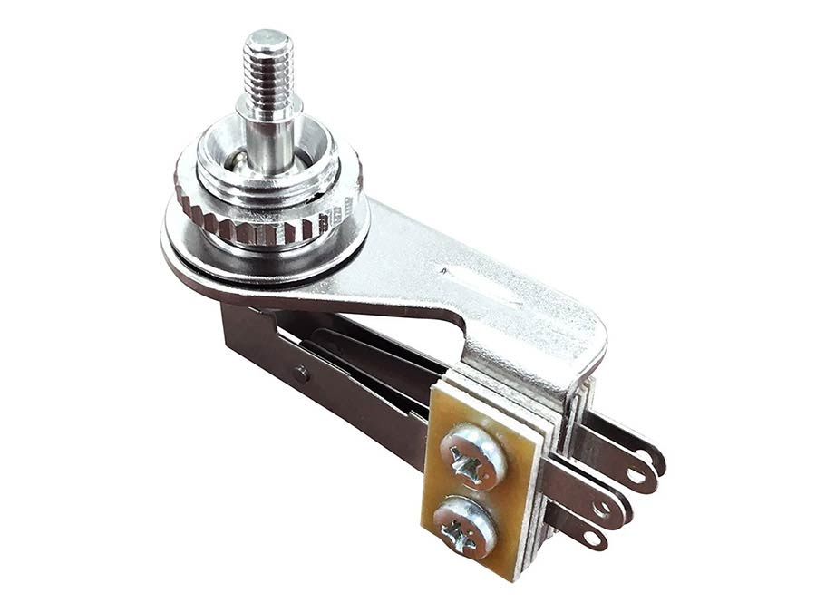 Boston SW-70-RA angled toggle switch 3-way, made in Japan, nickel contacts, no switch tip