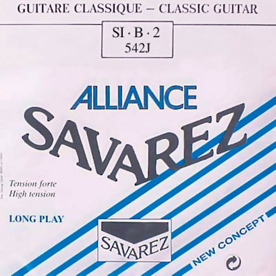 Savarez 542-J 2nd B - Corda singola per chitarra classica, tensione alta
