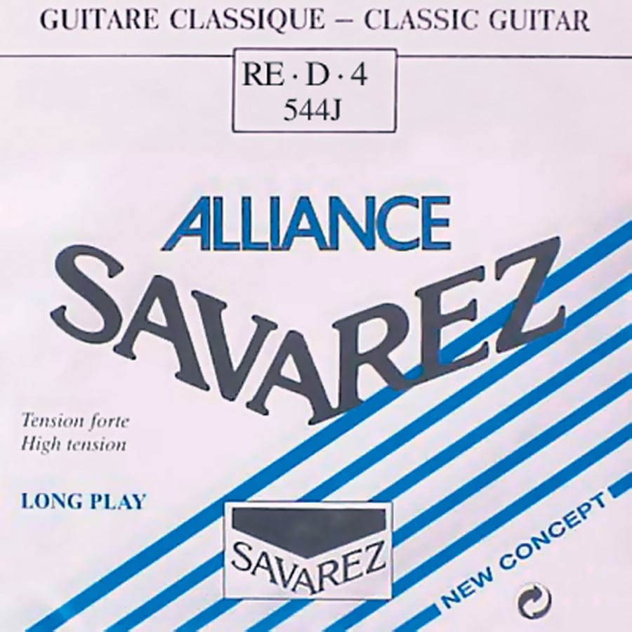 Savarez 544-J 4th D - Corda singola per chitarra classica, tensione alta